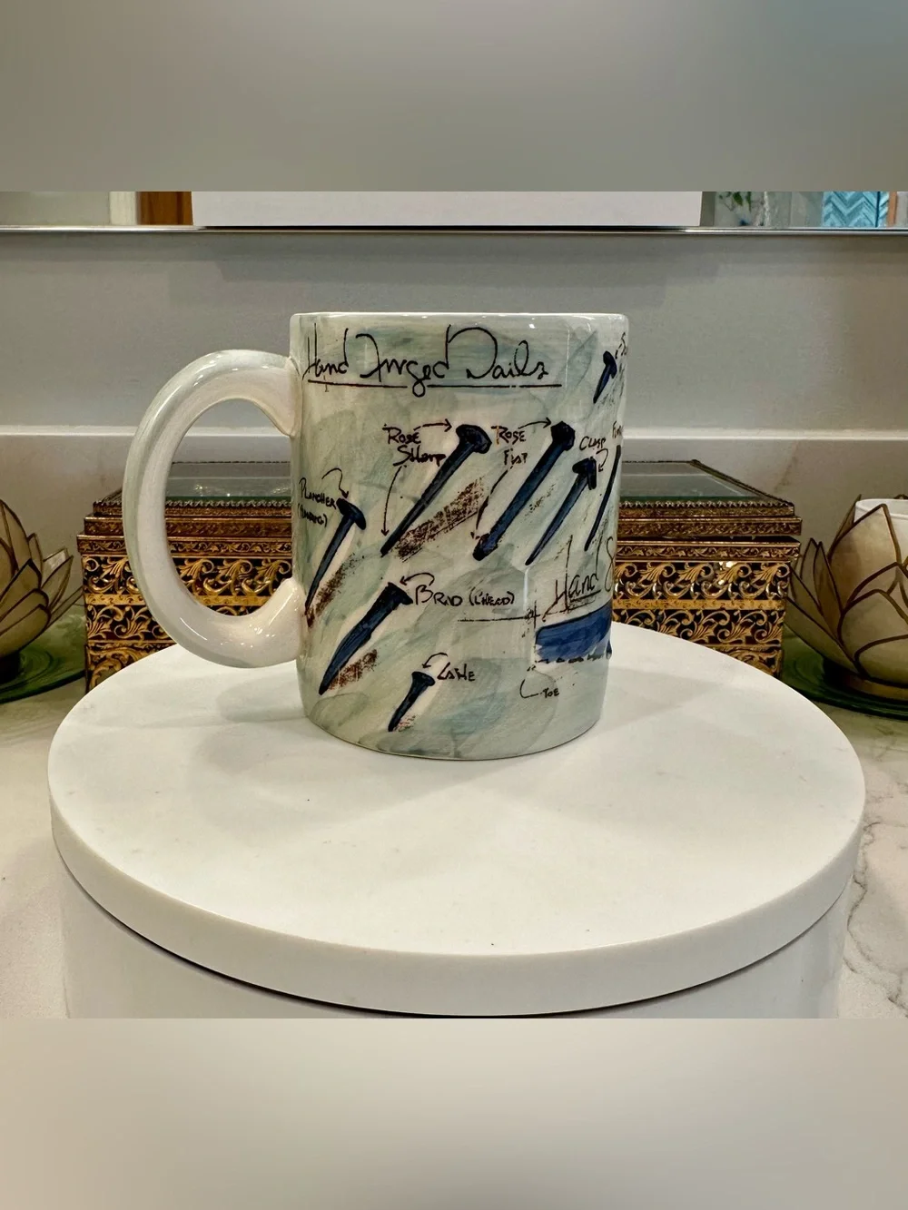 VTG Restoration Hardware Collectible Antique Tool Mug/Coffee Cup EUC